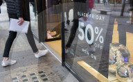 Black Friday sale branding in Oxford Street, London
