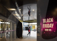 Black Friday sale branding in Oxford Street, London