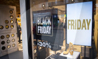 Black Friday sale branding in Oxford Street, London