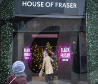 Black Friday sale branding in Oxford Street, London