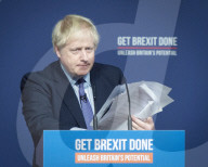 Boris Johnson UK Prime Minister launches the Conservative Party Manifesto