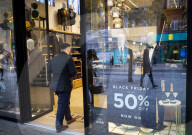 Black Friday sale branding in Oxford Street, London