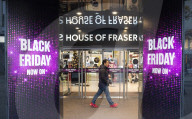 Black Friday sale branding in Oxford Street, London