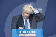Boris Johnson UK Prime Minister launches the Conservative Party Manifesto