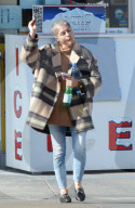 Selma Blair Enjoys A Fun Day At The Farmer's Market With Son Arthur And Boyfriend David Lyons