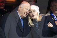 PEOPLE - Harald und Mette-Marit von Norwegen am Fussballfinal in Oslo