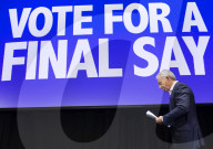 Stop the Brexit landslide Rally at the Mermaid theatre London.