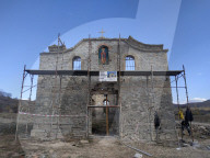 FEATURE - Kirche von Zhrebchevo in Bulgarien wird nach Austrocknung des Stausees restauriert