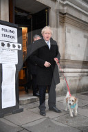 Boris Johnson votes