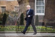 PM leaving Downing Street to meet the Queen