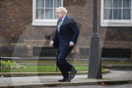 PM leaving Downing Street to meet the Queen