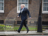 PM leaving Downing Street to meet the Queen
