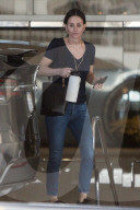 Courteney Cox appears to go makeup free as she heads to a meeting in Beverly Hills. 