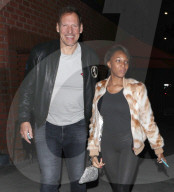 PREMIUM EXCLUSIVE Germany Bodybuilder Ralf Moeller Enjoys A Romantic Night Out With A Female Companion