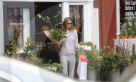 Alessandra Ambrosio Keeps It Casual While Christmas Shopping In Brentwood