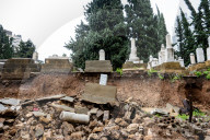 NEWS - Jüdischer Friedhof in Beirut von Unwetter wegggeschwemmt