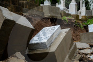 NEWS - Jüdischer Friedhof in Beirut von Unwetter wegggeschwemmt