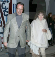 Joan Collins Is Elegantly Chic For Dinner Date With Husband Percy Gibson