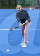 The Countess of Wessex  attends a training Session with the England hockey team,Bisham Abbey,Bucks.