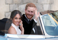 The wedding of Prince Harry and Meghan Markle, Open-top car, Windsor, Berkshire, UK - 19 May 2018