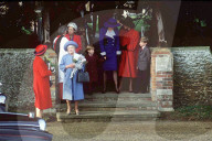 CHRISTMAS DAY CHURCH SERVICE AT SANDRINGHAM NORFOLK, BRITAIN - 1989
