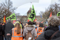 NEWS - Proteste bei einer Demonstration gegen die Rentenreform in Strassburg
