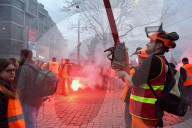NEWS - Proteste bei einer Demonstration gegen die Rentenreform in Strassburg