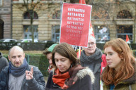 NEWS - Proteste bei einer Demonstration gegen die Rentenreform in Strassburg