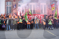 NEWS - Proteste bei einer Demonstration gegen die Rentenreform in Strassburg