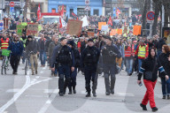 NEWS - Proteste bei einer Demonstration gegen die Rentenreform in Strassburg