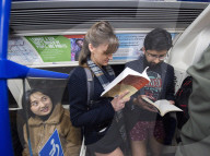 No Trousers Tube Ride 2020
hosted by The Stiff Upper Lip Society
Where Londoners remove their trousers as they ride the tube around London, Great Britain. 
12th January 2020
