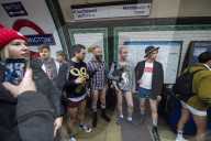 No Trousers Tube Ride 2020
hosted by The Stiff Upper Lip Society
Where Londoners remove their trousers as they ride the tube around London, Great Britain. 
12th January 2020