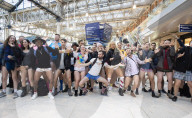 No Trousers Tube Ride 2020
hosted by The Stiff Upper Lip Society
Where Londoners remove their trousers as they ride the tube around London, Great Britain. 
12th January 2020