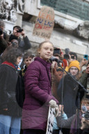 NEWS - Lausanne: Greta Thunberg demonstriert mit der Schweizer Klima-Jugend