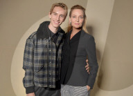 PEOPLE -  Uma Thurman  und Sohn Levon Hawke an der Pariser Modewoche 2020