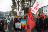 NEWS - WFE 2020: Demonstranten in Davos 