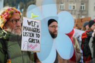 NEWS - WFE 2020: Demonstranten in Davos 