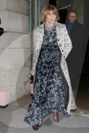 Anna Wintour arriving at Armani show during the Paris Fashion Week 2020