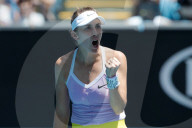 SPORT - Tennis: Belinda Bencic gewinnt Erstrundenspiel in Melbourne