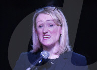 Rebecca Long-Bailey MP Labour Leadership election candidate announcing a new policy to members and supporters, Hackney, London.