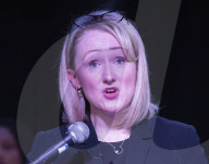Rebecca Long-Bailey MP Labour Leadership election candidate announcing a new policy to members and supporters, Hackney, London.