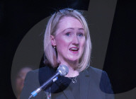 Rebecca Long-Bailey MP Labour Leadership election candidate announcing a new policy to members and supporters, Hackney, London.