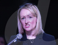 Rebecca Long-Bailey MP Labour Leadership election candidate announcing a new policy to members and supporters, Hackney, London.