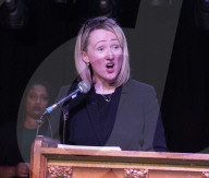 Rebecca Long-Bailey MP Labour Leadership election candidate announcing a new policy to members and supporters, Hackney, London.