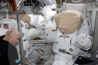 NASA Astronauts Finalize Thermal Repairs