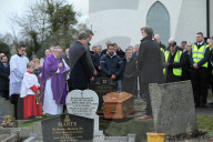 Seamus Mallon Funeral in County Armagh, Northern Ireland