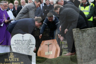 Seamus Mallon Funeral in County Armagh, Northern Ireland