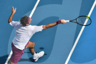 SPORT - Tennis: Roger Federer gewinnt Viertelfinal gegen Sandgren in Melbourne