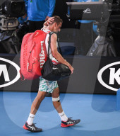 SPORT - Tennis: Roger Federer gewinnt Viertelfinal gegen Sandgren in Melbourne (weitere Bilder)