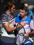 SPORT - Tennis: Wawrinka scheidet gegen Zverev in Melbourne aus
